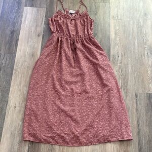 Universal Thread Rust Floral Maxi Dress